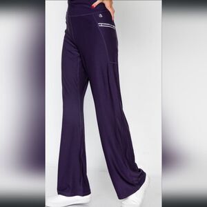 NWT Black Berry Active Sporty Wide Leg Pants SZ VARIOUS